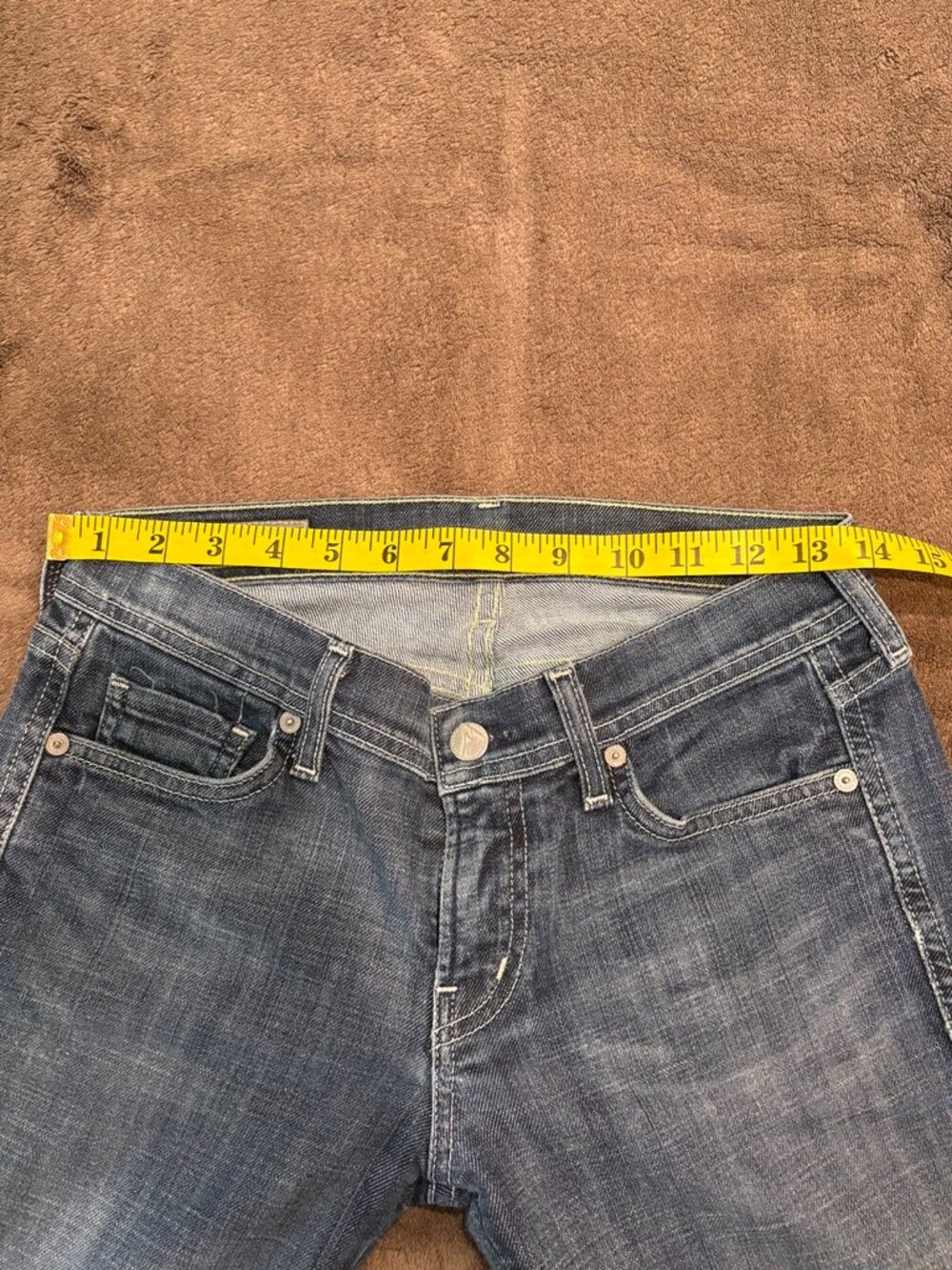 Citizens of Humanity Ingrid Flare Jeans Concord 198-085 Blue Stretch Low Rise 27